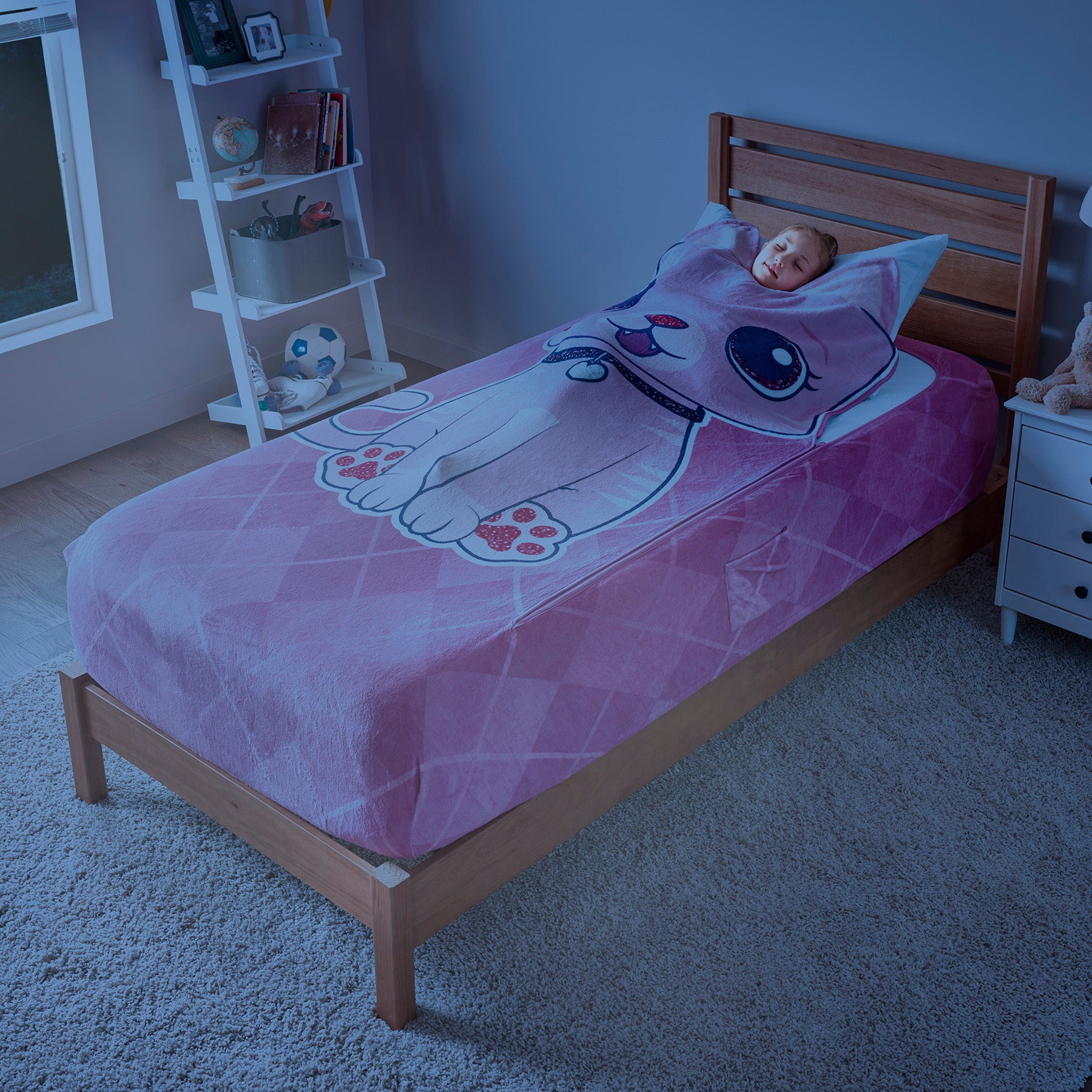 ZippySack Twin Bed Zip-Up Bedding – Kitten
