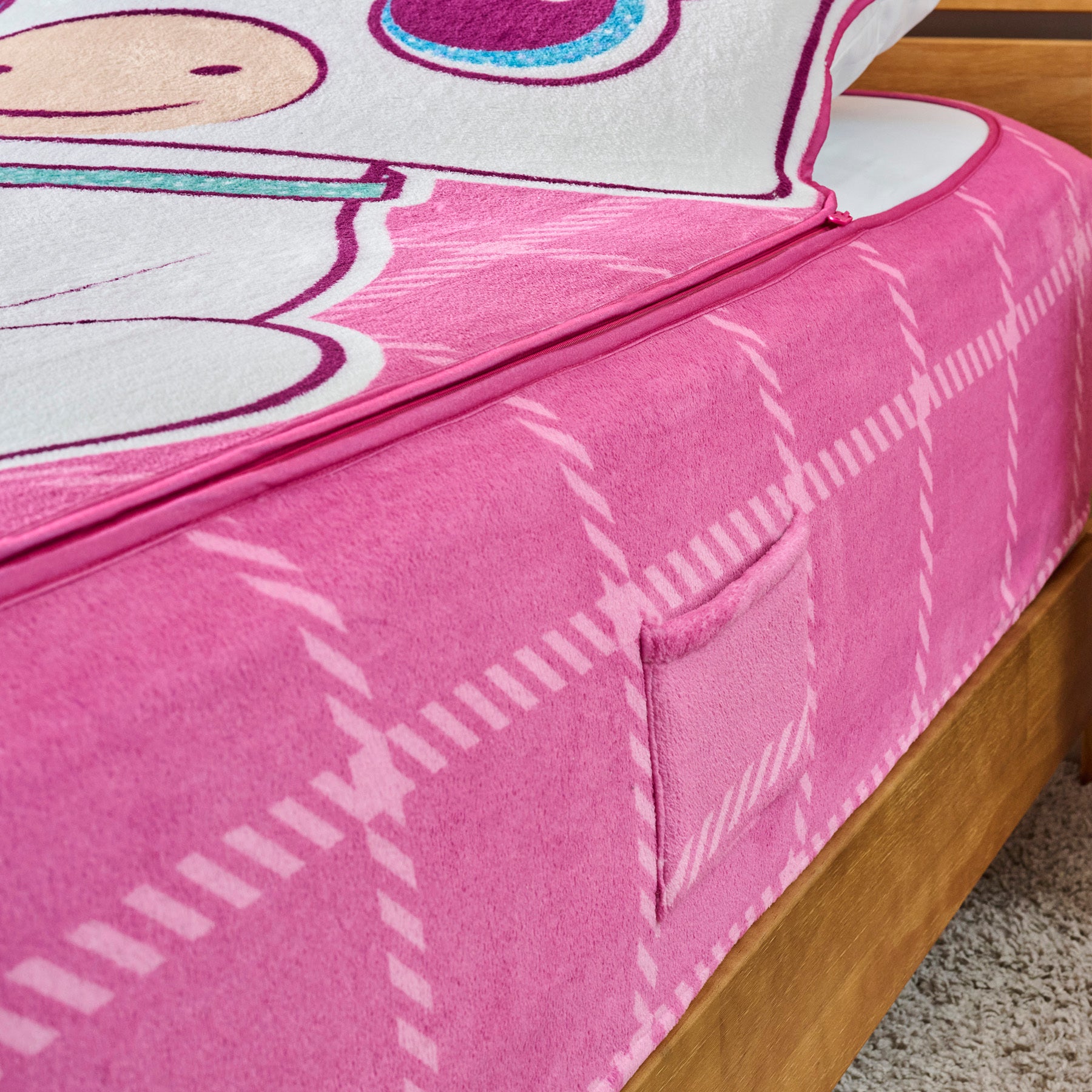 ZippySack Twin Bed Zip-Up Bedding - Unicorn