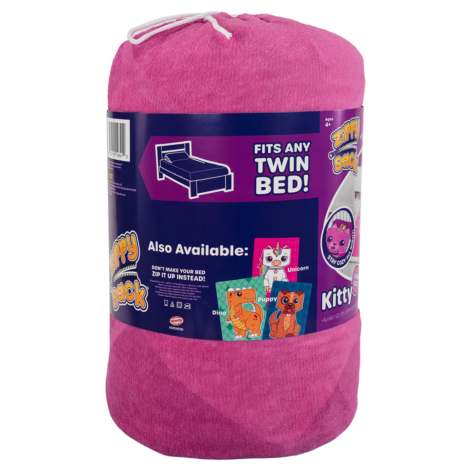 ZippySack Twin Bed Zip-Up Bedding – Kitten