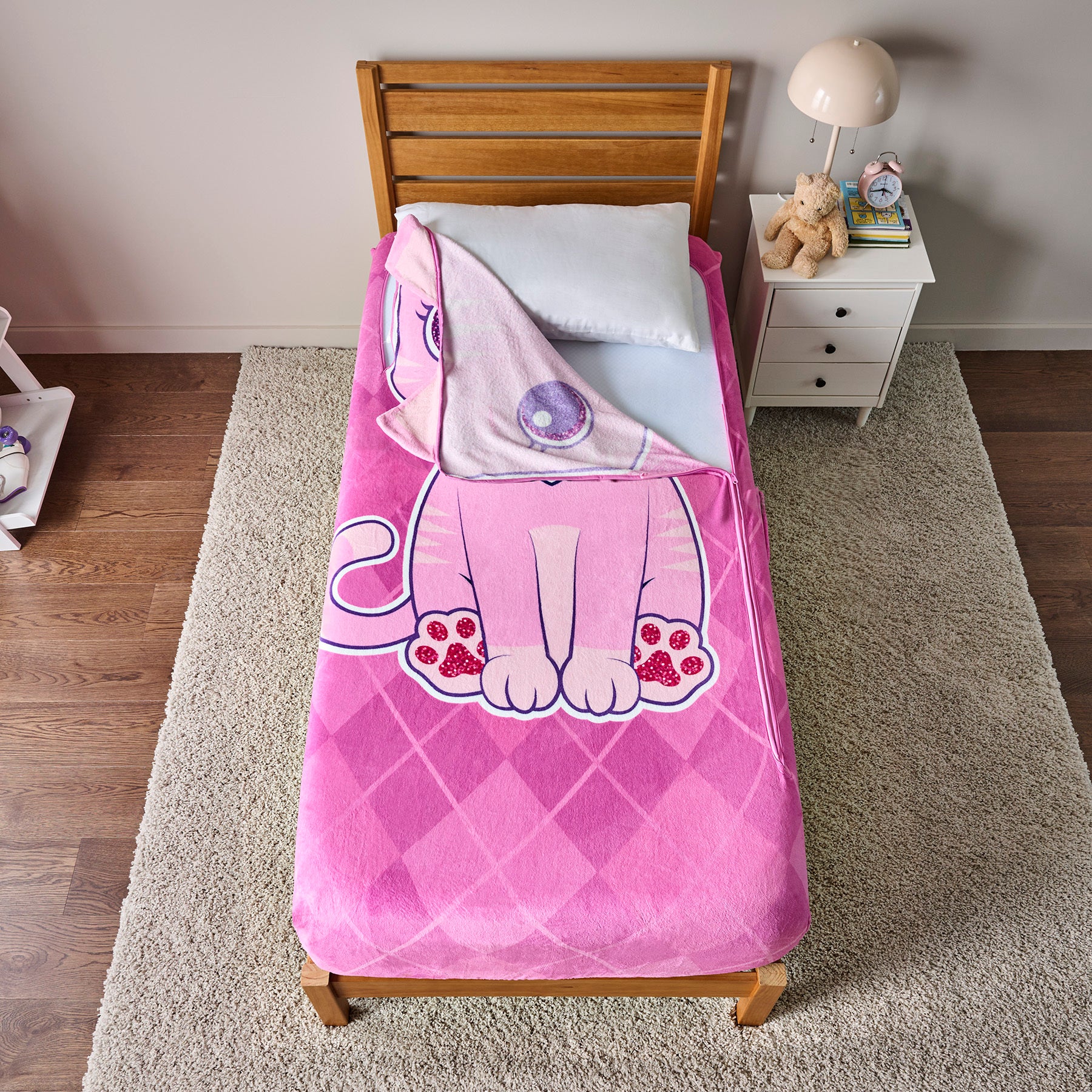 ZippySack Twin Bed Zip-Up Bedding – Kitten