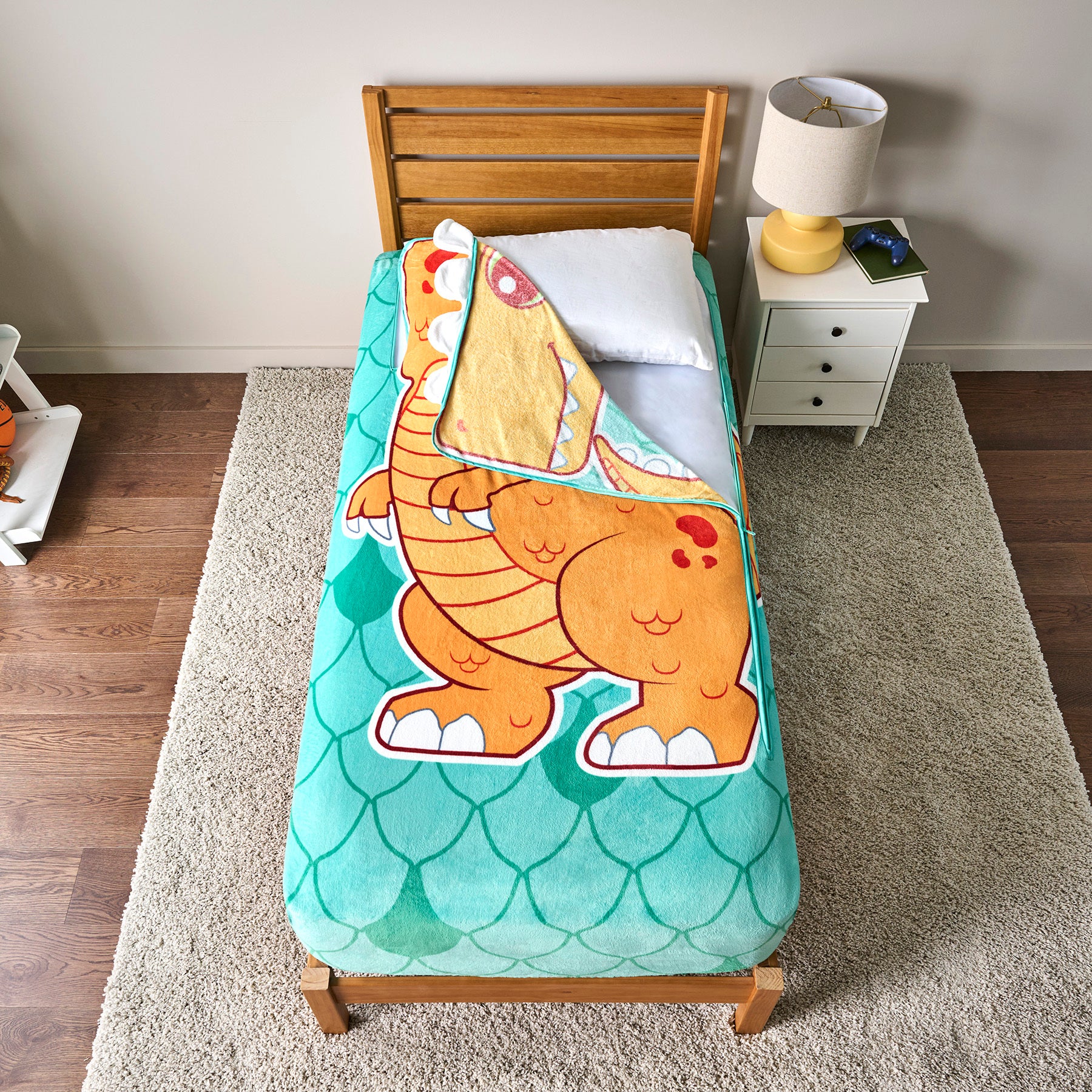 ZippySack Twin Bed Zip-Up Bedding - Dino