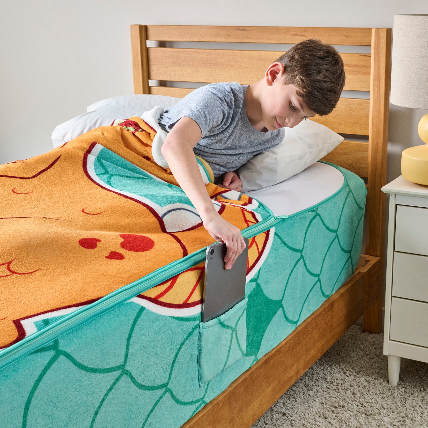 ZippySack Twin Bed Zip-Up Bedding - Dino