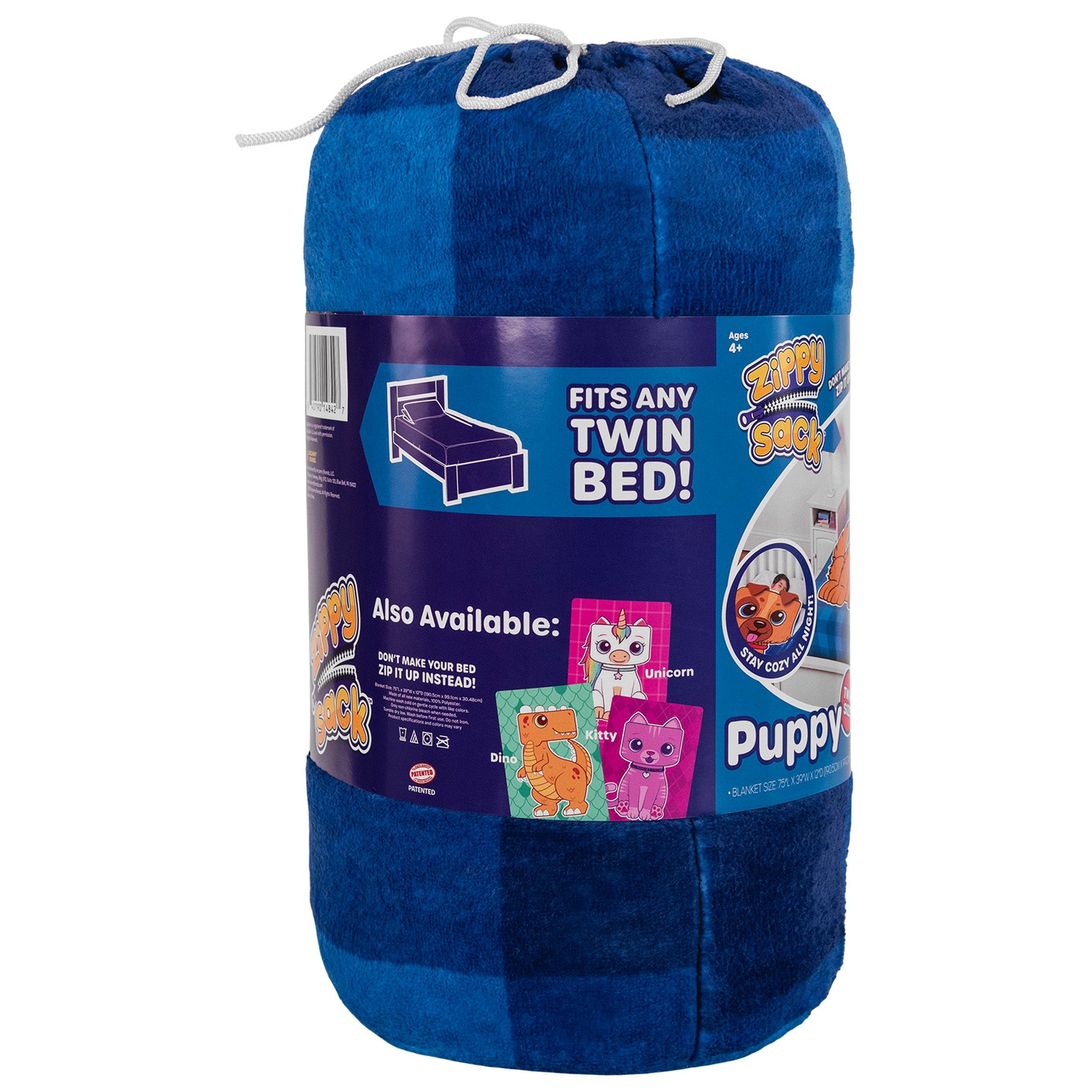 ZippySack Twin Bed Zip-Up Bedding – Puppy