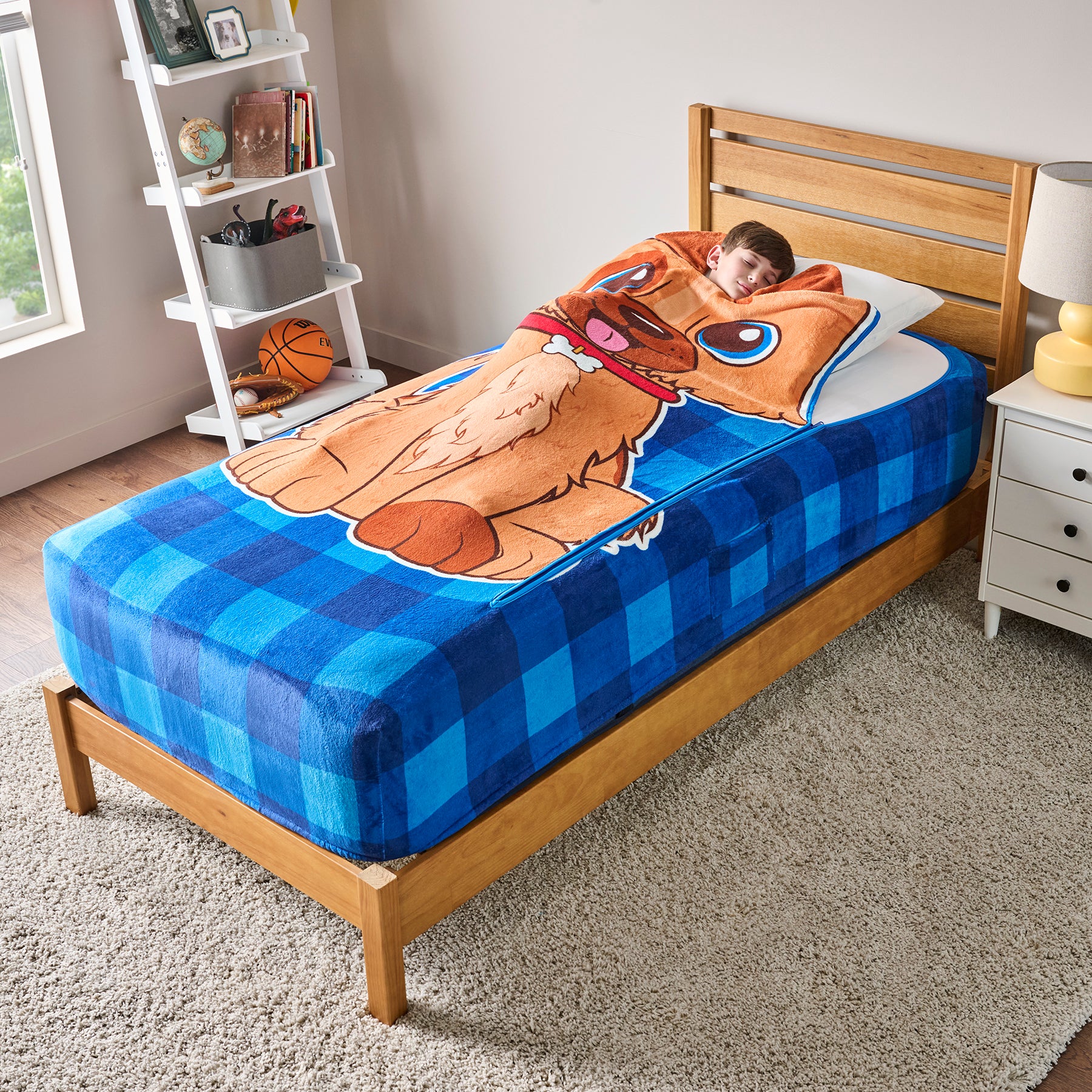 ZippySack Twin Bed Zip-Up Bedding – Puppy
