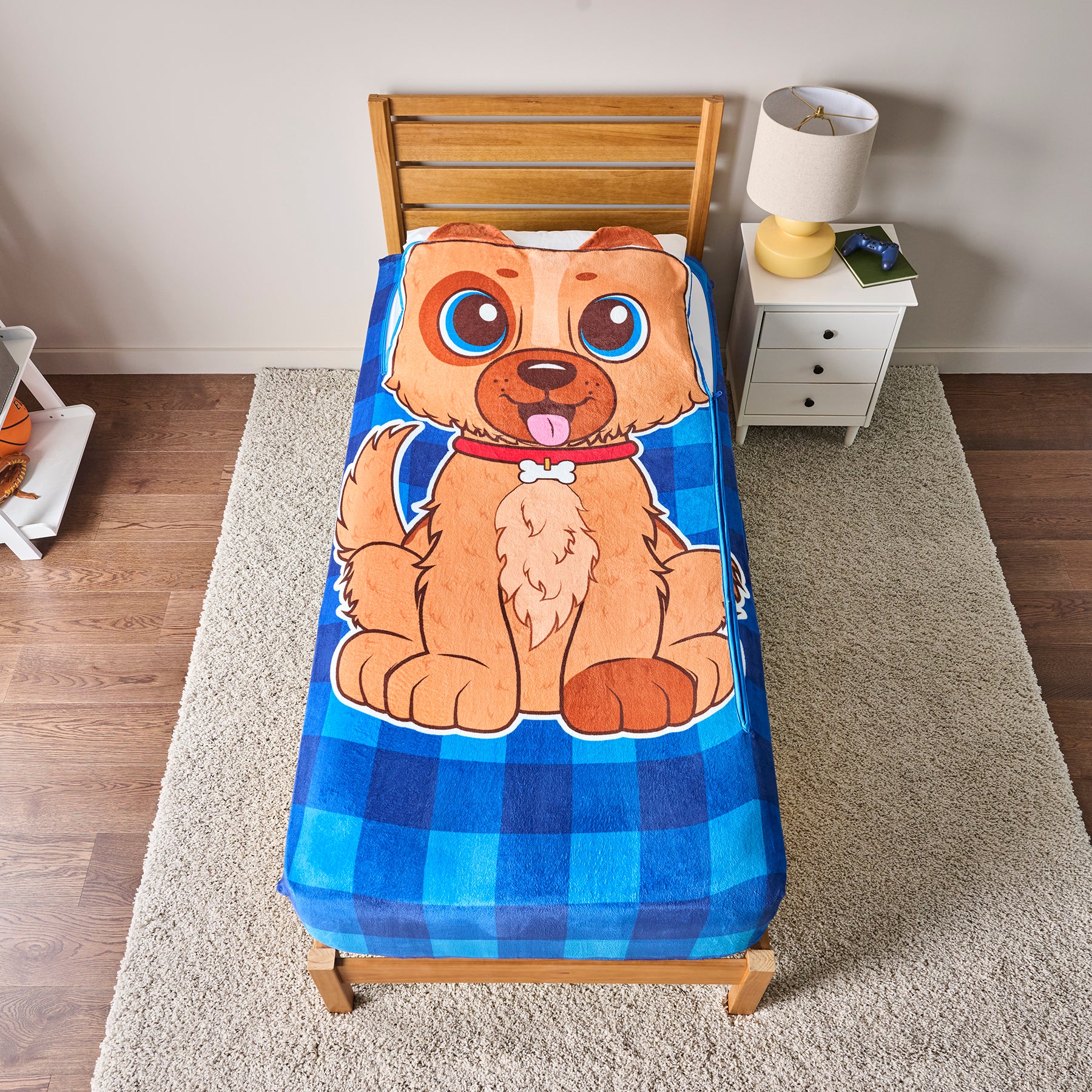 ZippySack Twin Bed Zip-Up Bedding – Puppy