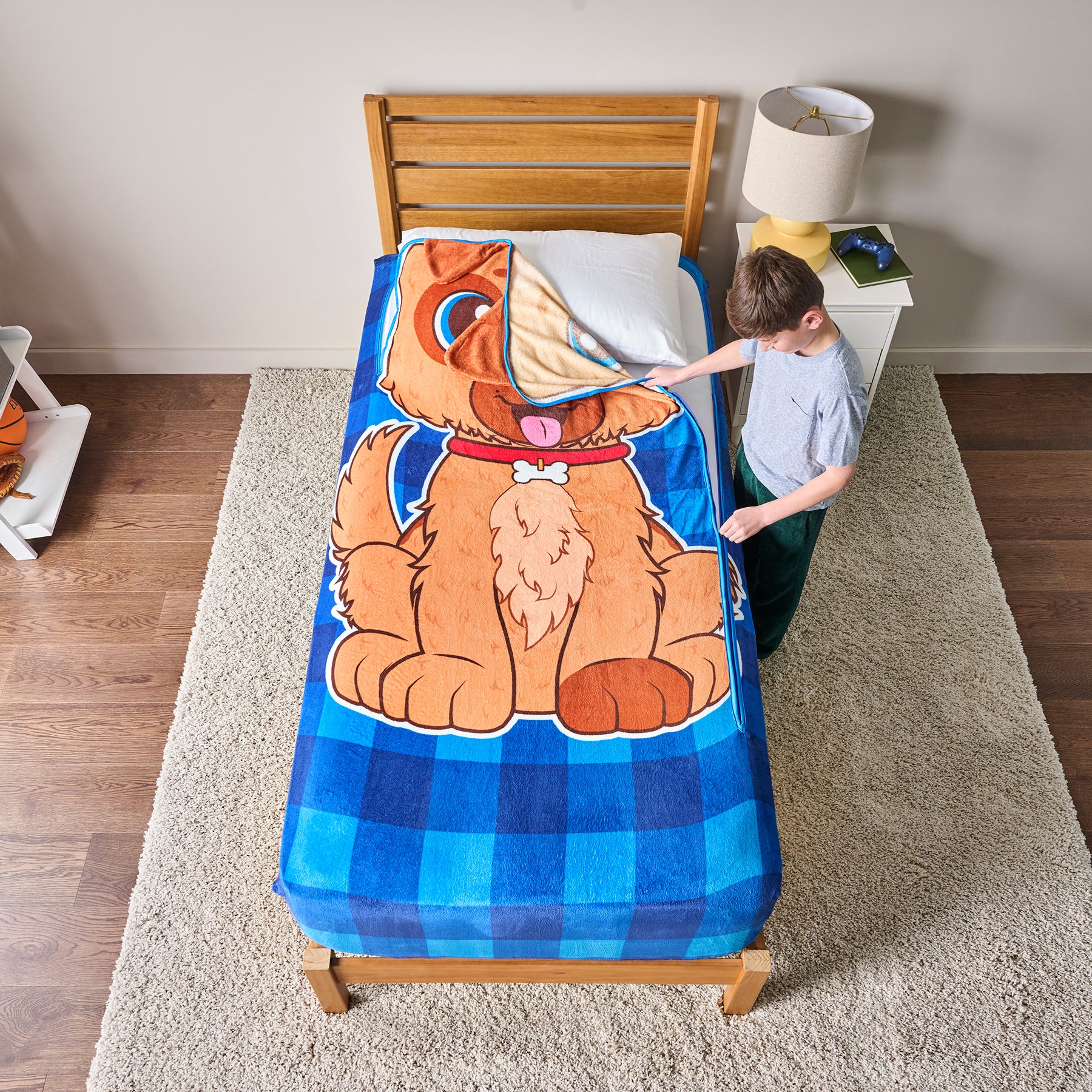 ZippySack Twin Bed Zip-Up Bedding – Puppy