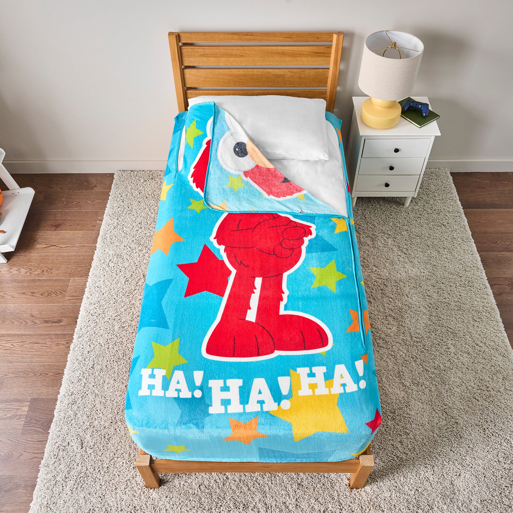 ZippySack Twin Bed Zip-Up Bedding - Elmo