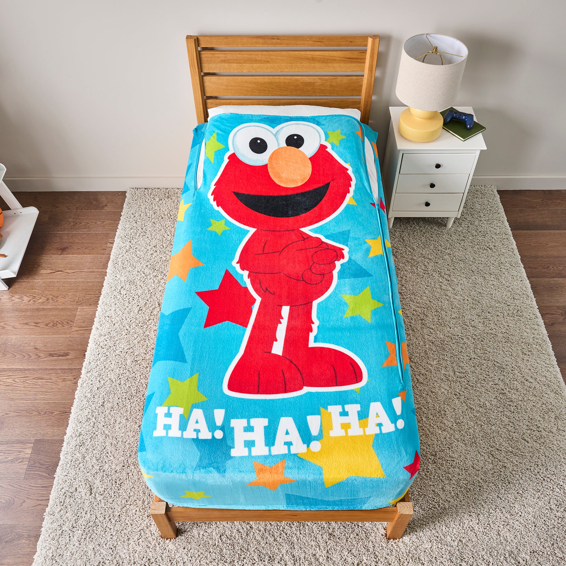 ZippySack Twin Bed Zip-Up Bedding - Elmo