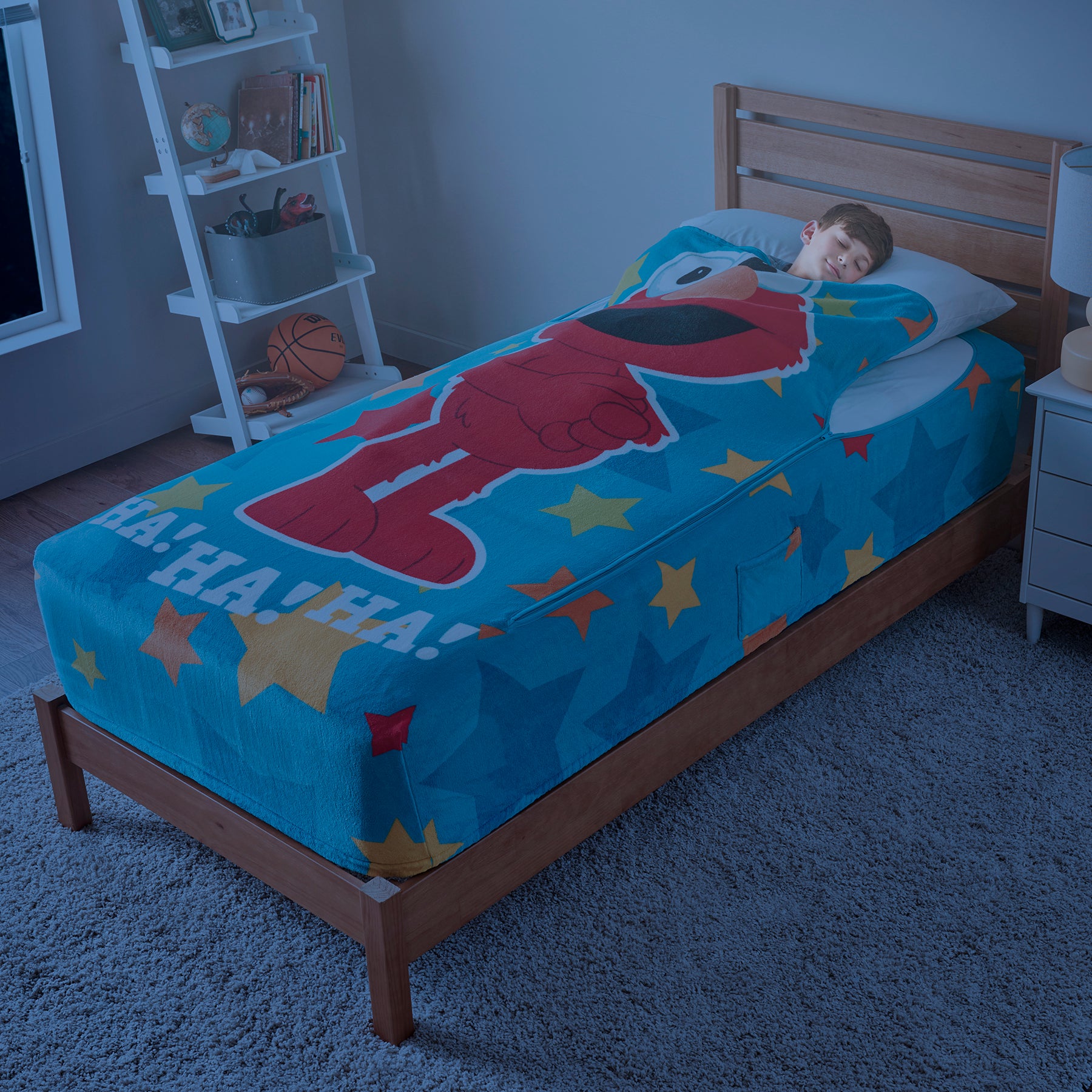 ZippySack Twin Bed Zip-Up Bedding - Elmo