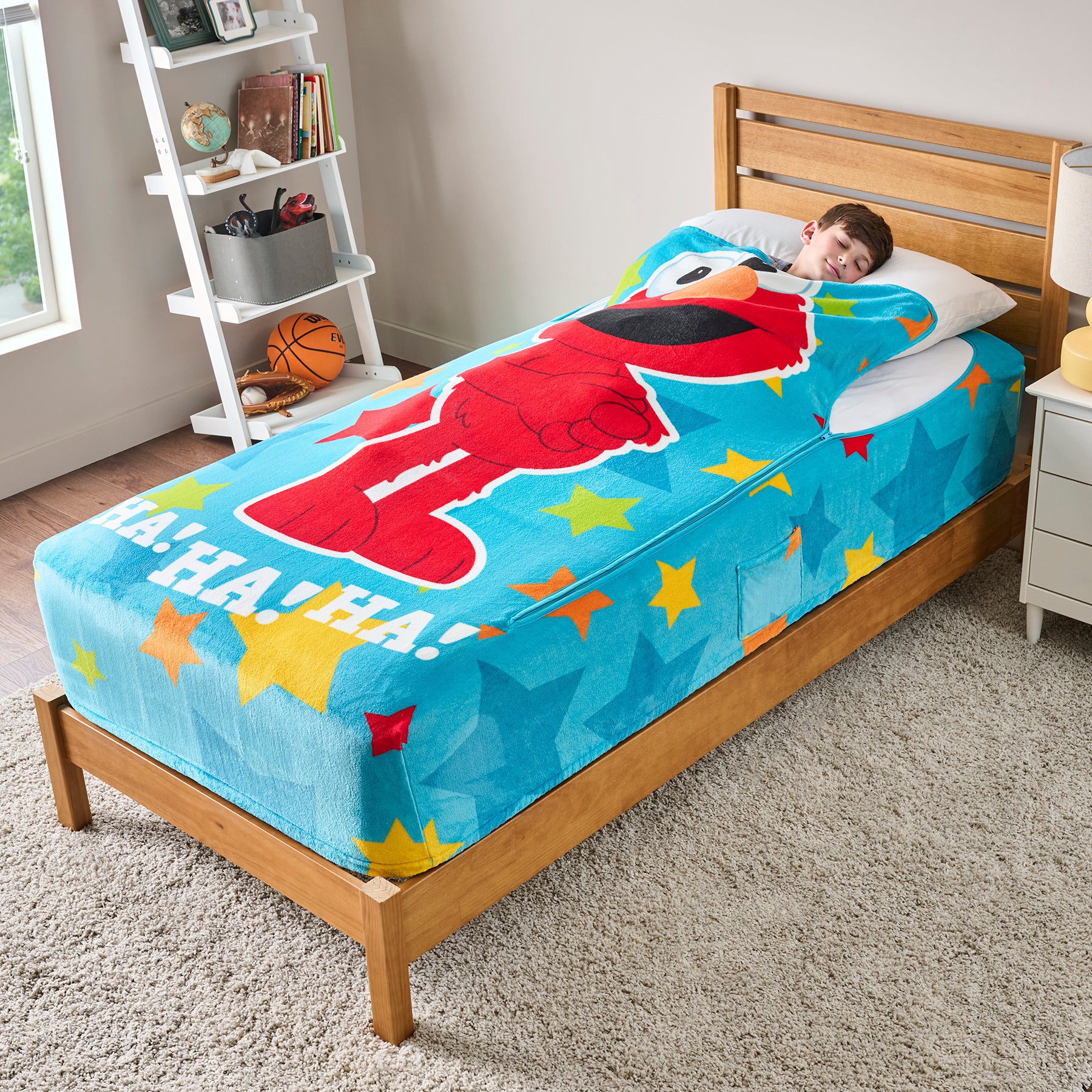 ZippySack Twin Bed Zip-Up Bedding - Elmo